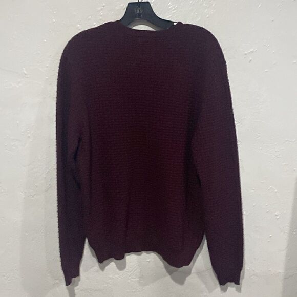 A-Frame Simon Brick Crewneck Sweater Burgundy Size M - Picture 2 of 6